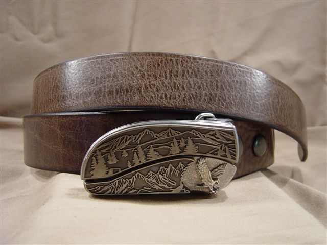 textured-chocolate-leather-belt-with-belt-buckle-knife – Belt Buckle Knife – Hidden Belt Knife