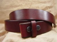 burgundy leather belt