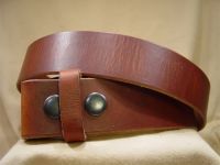 vintage tan leather belt